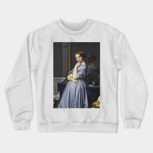 Portrait of Comtesse d'Haussonville by Jean-Auguste-Dominique Ingres Crewneck Sweatshirt